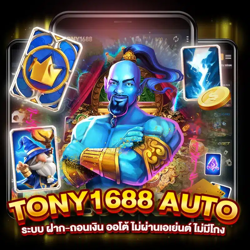 tony1688auto ระบบ ฝาก-ถอนเงิน ออโต้ ไม่ผ่านเอเย่นต์ ไม่มีโกง